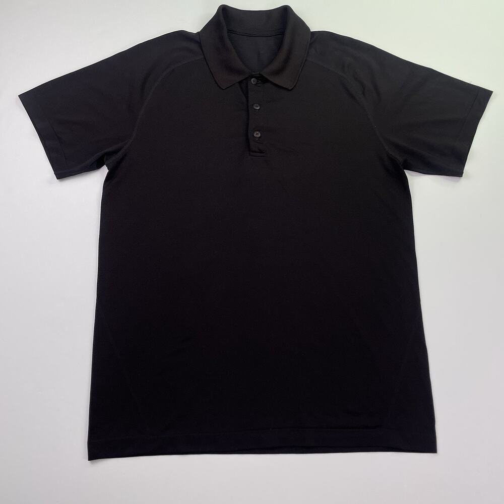 Lululemon Polo Shirt Men’s Medium Dark Purple Burgundy Athletic Performance